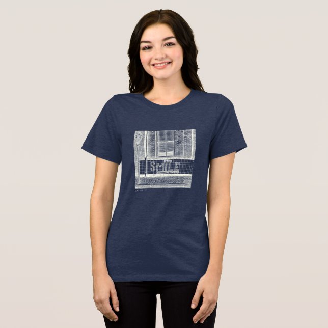 Smile Soulard St. Louis MO T-Shirt Tri-Blend Shirt (Front Full)