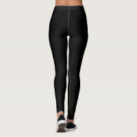 Smile Sparkle Shine Black Gold Ladies Leggings