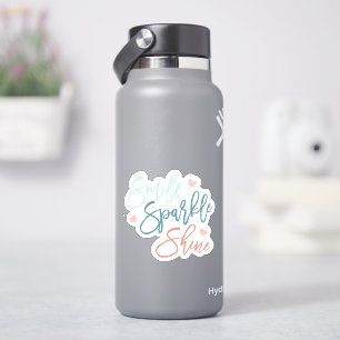 Smile Sparkle Shine Waterproof Sticker