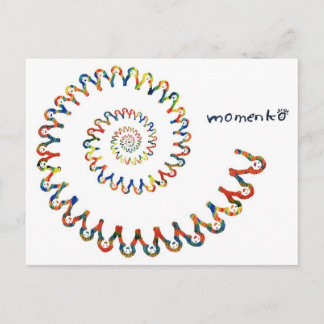 smile spiral postcard