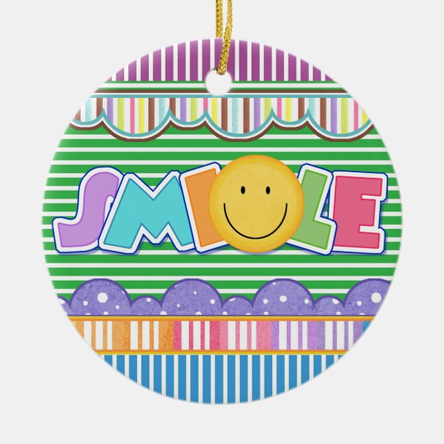 Smile - SRF Ceramic Ornament (Front)