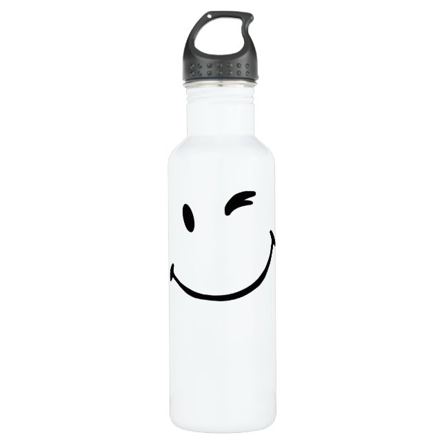 - Smile Stainless Steel Water Bottle (Front)