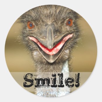 Smile Sticker by LivingLife at Zazzle