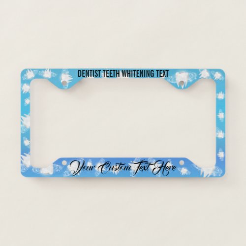 Smile Studio Dental Team License Plate Frame