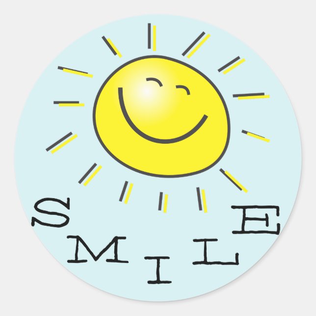 Smile Sun Sticker (Front)