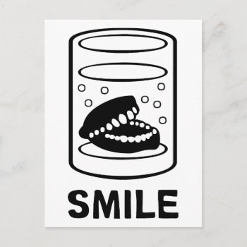 Smile Teeth Postcard by LabelMeHappy at Zazzle