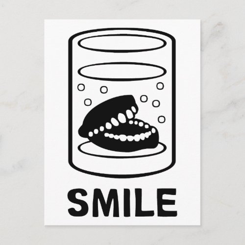 Smile Teeth Postcard