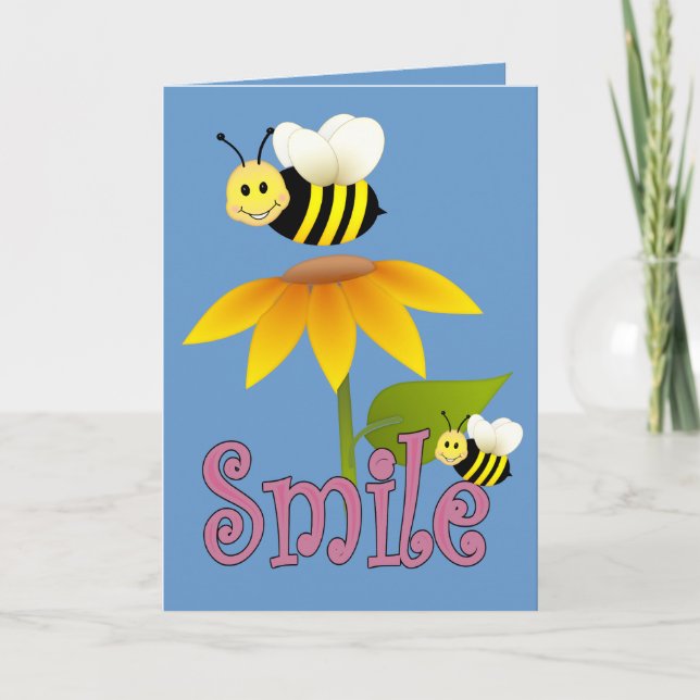 Smile~ Thinking of you... Card (Front)