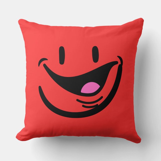 Smile Throw Pillow (Front)