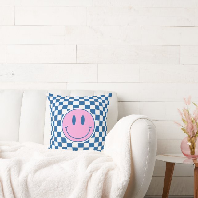 Smile Throw Pillow (Couch)