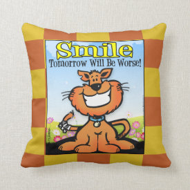 Smile Throw Pillow