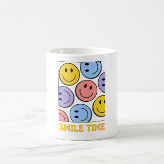 Smile Time, Colorful Smile Emoji Coffee Mug