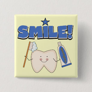 SMILE - Tooth T-shirts and Gifts Pinback Button