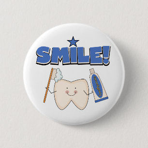 SMILE - Tooth T-shirts and Gifts Pinback Button