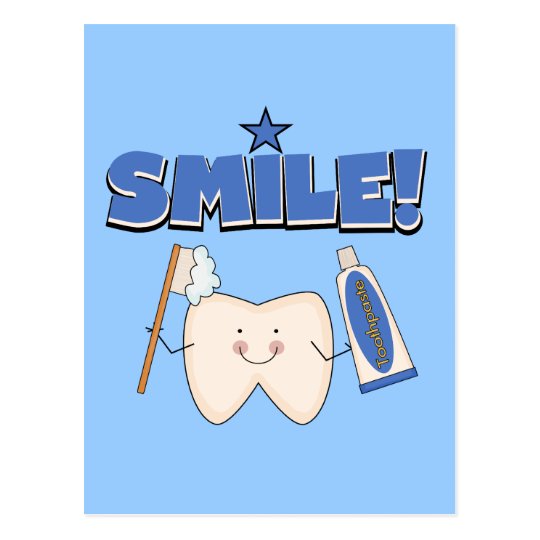 SMILE - Tooth T-shirts and Gifts Postcard