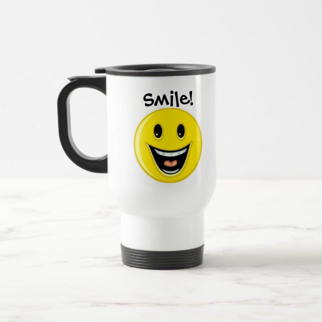 Smile ! travel mug (Left)