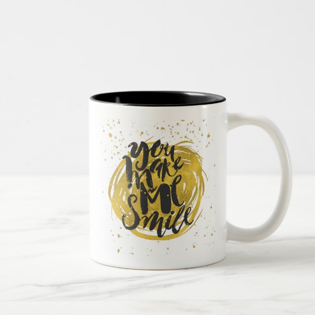 Smile Two-Tone Coffee Mug (Right)