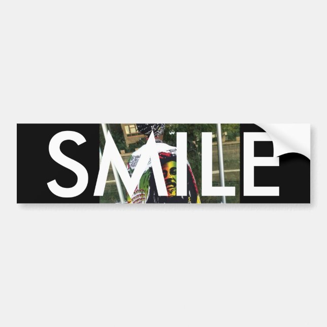SMILE VINATGE BUMBERSTICKER BUMPER STICKER (Front)
