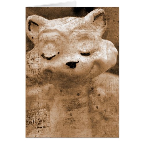 Smile Vintage Kitty All Occasions Greeting Card