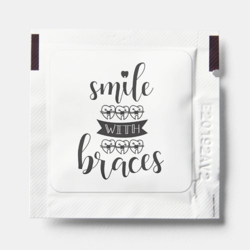 Smile With Braces  Smiling Teeth Hand Sanitizer Packet