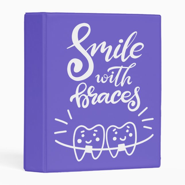 Smile With Braces | Smiling Teeth Mini Binder (Front/Spine)
