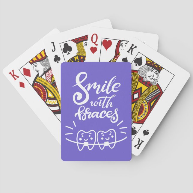 Smile With Braces | Smiling Teeth Poker Cards (Back)