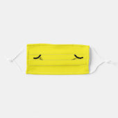 Smile with Your eyes. Cheerful Yellow Smile. Adult Cloth Face Mask (Front, Folded)