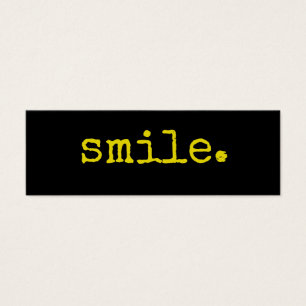 Smile Yellow Black Typography