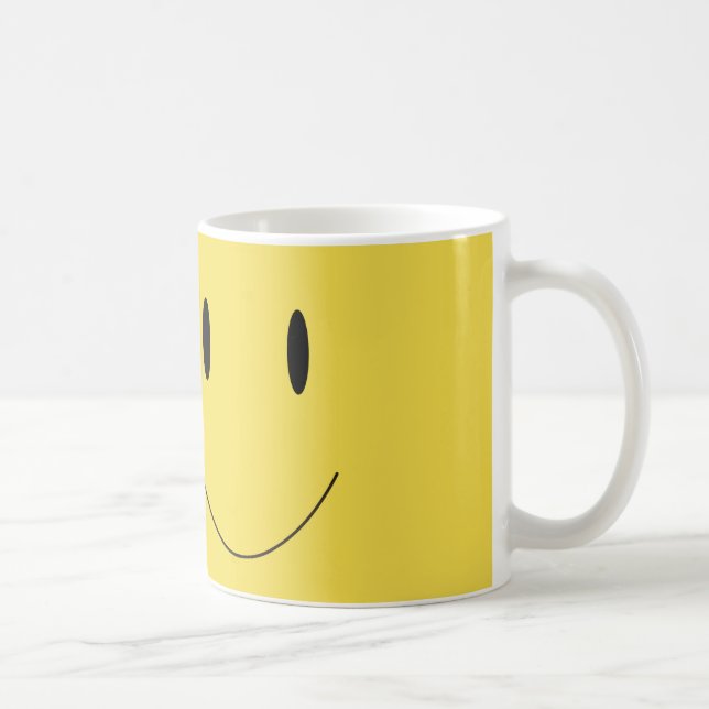 Smile Yellow Happy Face 001 Coffee Mug (Right)