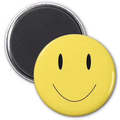 Smile Yellow Happy Face 001 Magnet