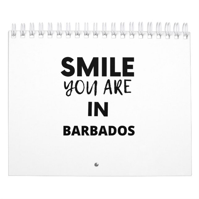 SMILE YOU ARE IN  BARBADOS CALENDAR (Cover)