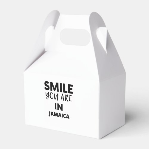 SMILE YOU ARE IN  JAMAICA FAVOR BOXES