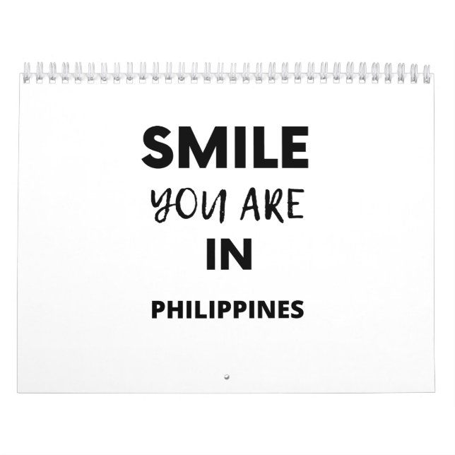 SMILE YOU ARE IN PHILIPPINES CALENDAR (Cover)