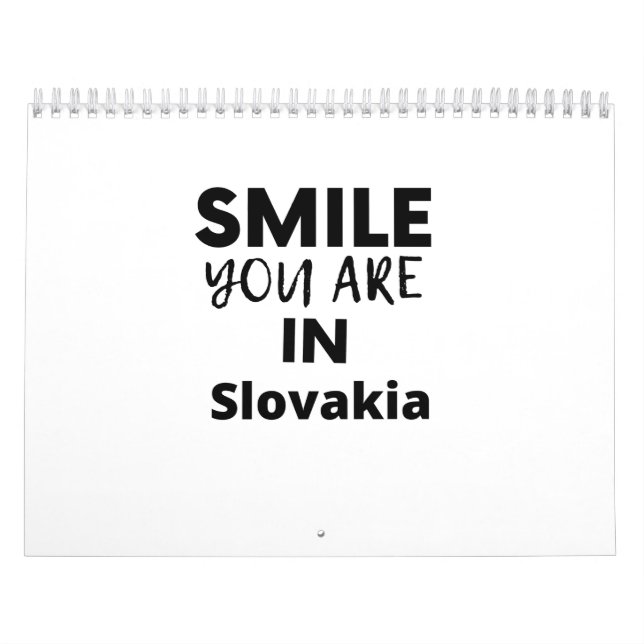 SMILE YOU ARE IN Slovakia Calendar (Cover)