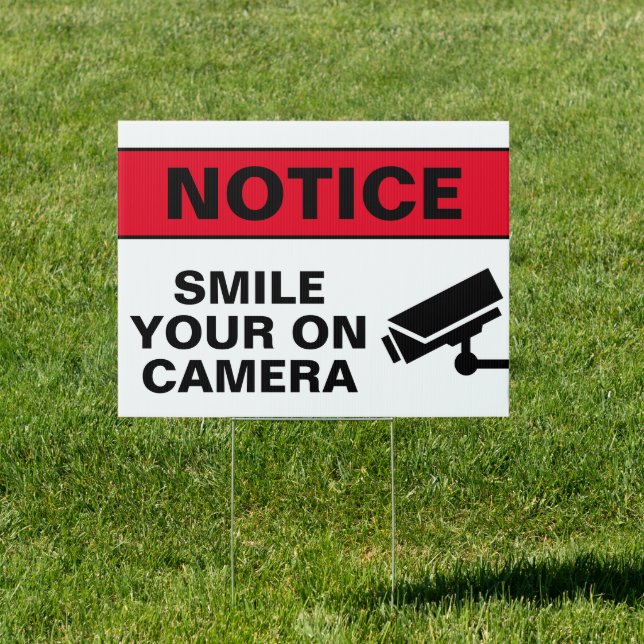 Smile You Are On Camera Security Sign (Insitu)