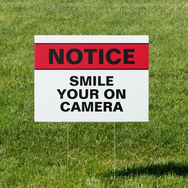 Smile You Are On Camera Security Sign (Insitu)