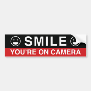Smile You’re On Camera Bumper Sticker