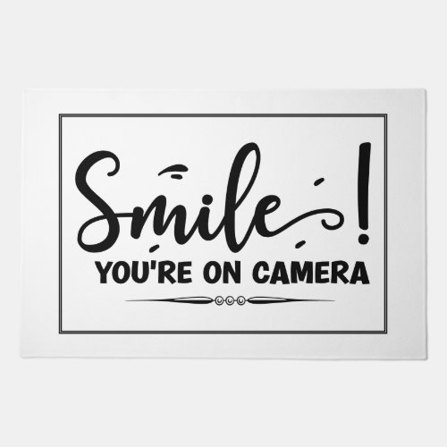 Smile Youre on Camera Doormat