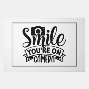 Smile, You're on Camera! Doormat