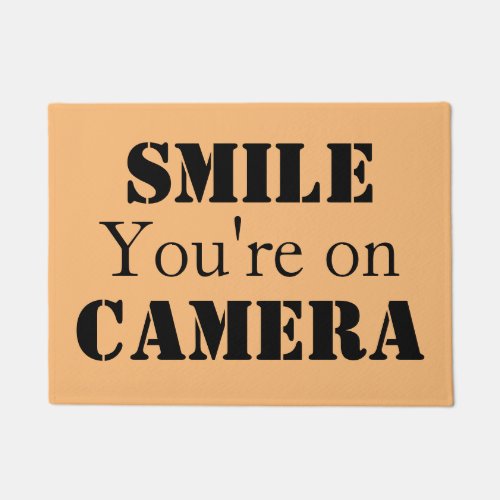 Smile Youre On Camera Doormat