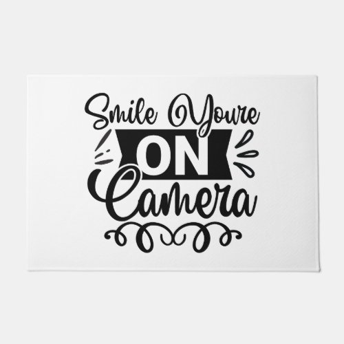 Smile Youre On Camera _ Playful Surveillance Remi Doormat