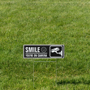 Smile You're On Camera Sign