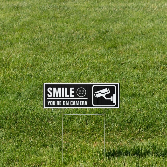Smile You're On Camera Sign (Insitu)