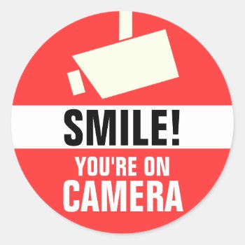 Smile! You're On Camera Stickers by Crosier at Zazzle