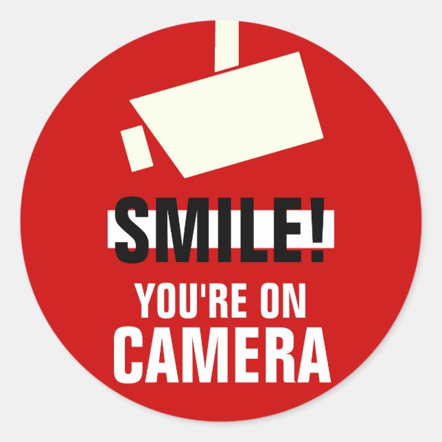 Smile! You're On Camera Stickers (Front)