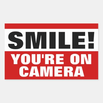 Smile You're On Camera Stickers by Crosier at Zazzle