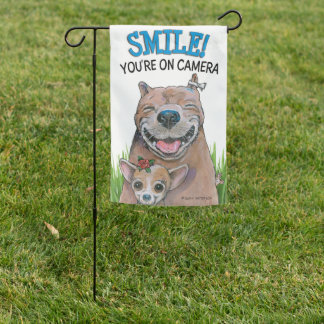 Smile! You're On Camera Yard & Garden Flag
