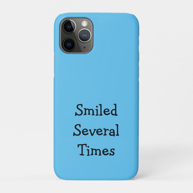 Smiled Several Times Phone Case (Back)