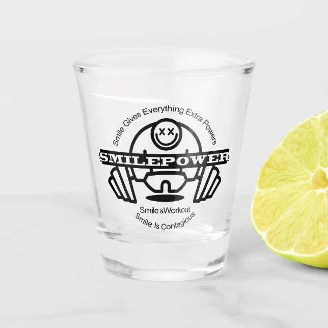 Smilepower Shot Glass (Front)