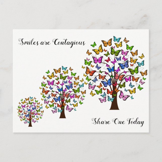 Smiles are Contagious Postcard (Front)